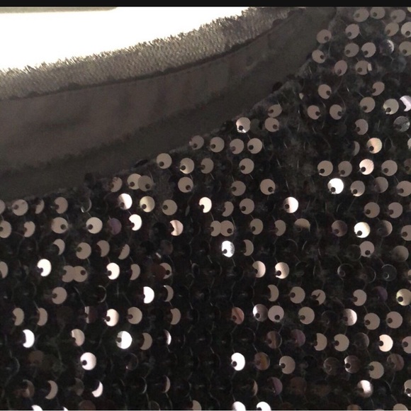 Black Velvet sequin dress. - Picture 9 of 12